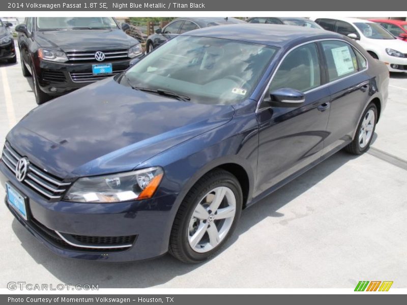 Night Blue Metallic / Titan Black 2014 Volkswagen Passat 1.8T SE
