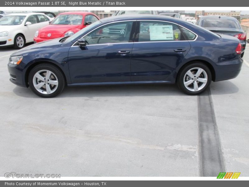 Night Blue Metallic / Titan Black 2014 Volkswagen Passat 1.8T SE