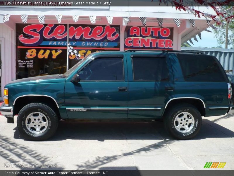 Emerald Green Metallic / Gray 1998 Chevrolet Tahoe LT 4x4