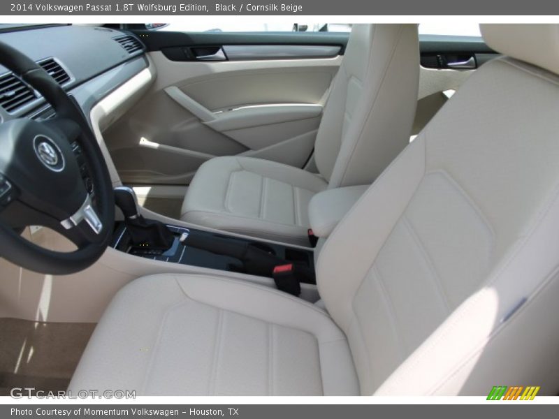 Black / Cornsilk Beige 2014 Volkswagen Passat 1.8T Wolfsburg Edition