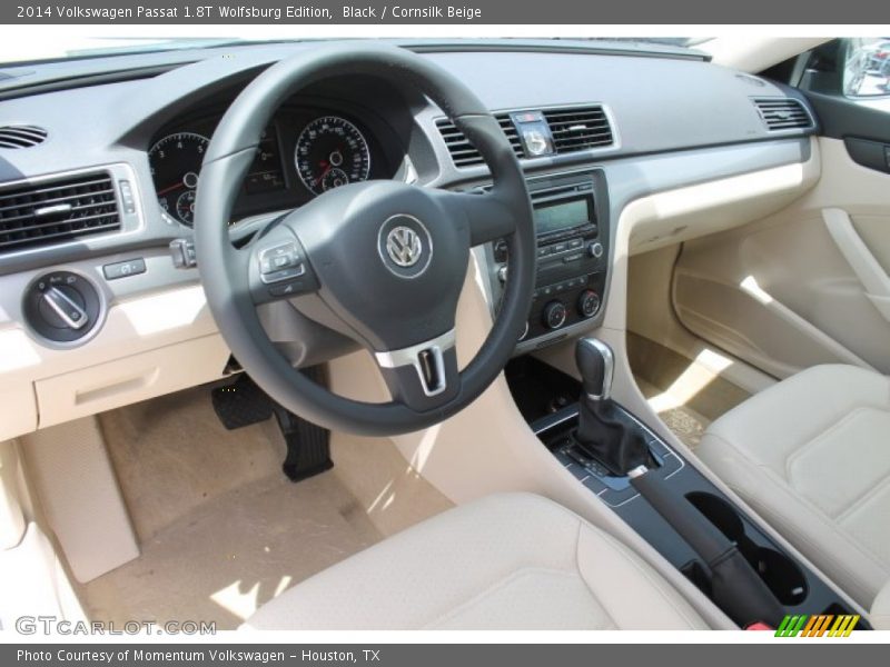 Black / Cornsilk Beige 2014 Volkswagen Passat 1.8T Wolfsburg Edition