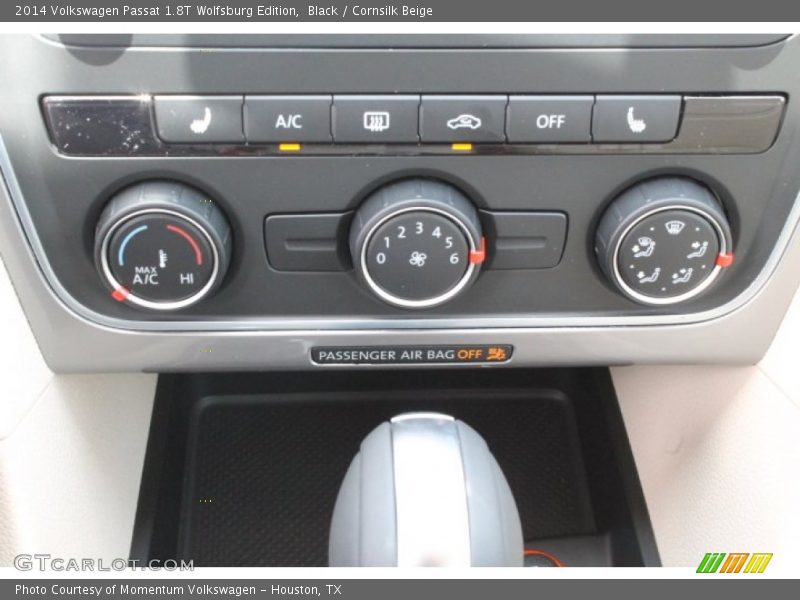 Black / Cornsilk Beige 2014 Volkswagen Passat 1.8T Wolfsburg Edition