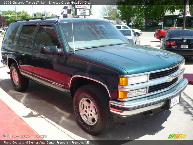 Emerald Green Metallic / Gray 1998 Chevrolet Tahoe LT 4x4