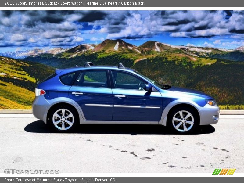 Marine Blue Pearl / Carbon Black 2011 Subaru Impreza Outback Sport Wagon