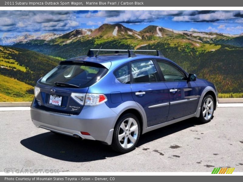 Marine Blue Pearl / Carbon Black 2011 Subaru Impreza Outback Sport Wagon