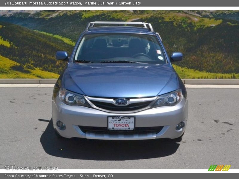Marine Blue Pearl / Carbon Black 2011 Subaru Impreza Outback Sport Wagon