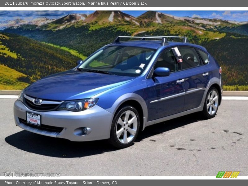 Marine Blue Pearl / Carbon Black 2011 Subaru Impreza Outback Sport Wagon