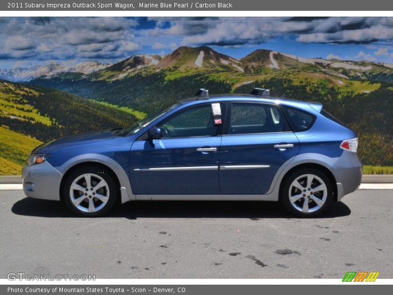 Marine Blue Pearl / Carbon Black 2011 Subaru Impreza Outback Sport Wagon