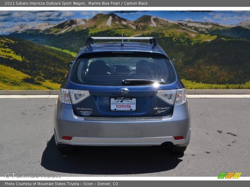 Marine Blue Pearl / Carbon Black 2011 Subaru Impreza Outback Sport Wagon