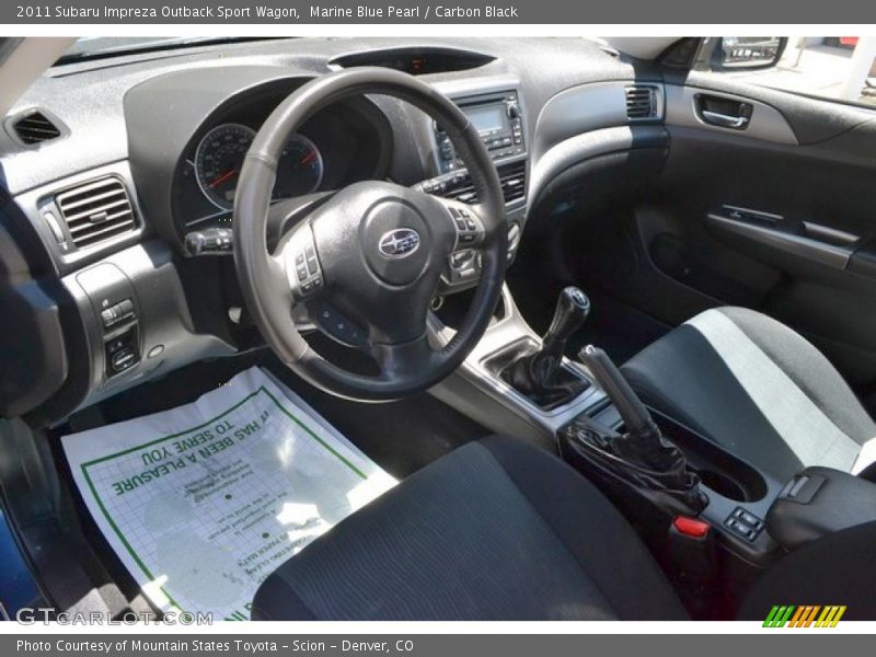 Marine Blue Pearl / Carbon Black 2011 Subaru Impreza Outback Sport Wagon
