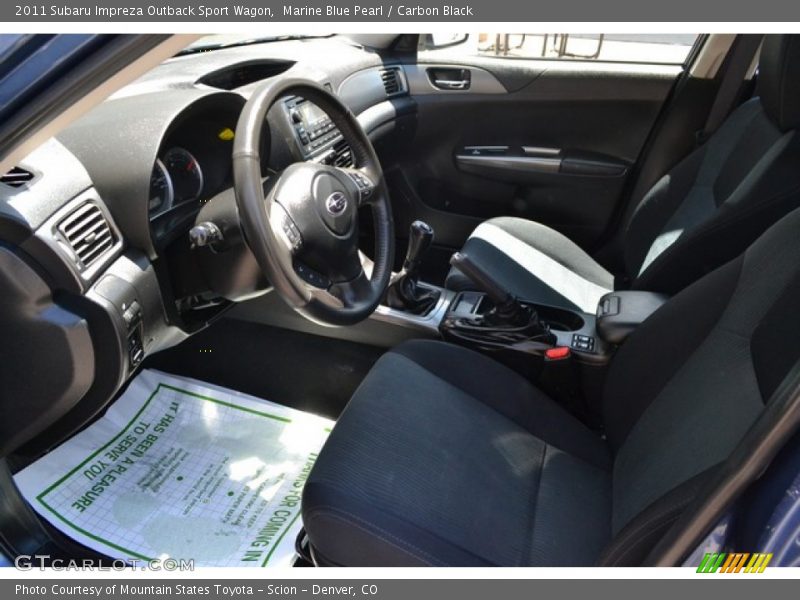 Marine Blue Pearl / Carbon Black 2011 Subaru Impreza Outback Sport Wagon