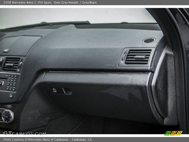 Steel Grey Metallic / Grey/Black 2008 Mercedes-Benz C 350 Sport