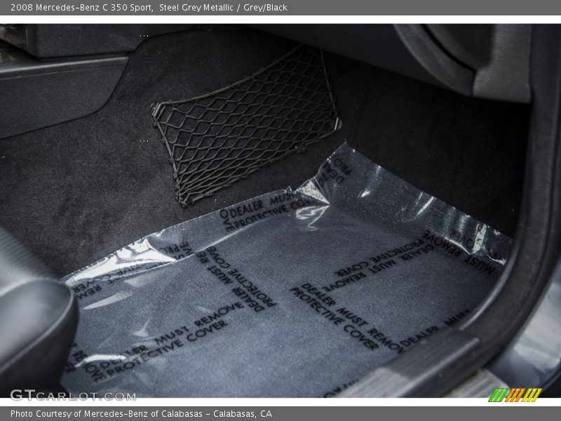 Steel Grey Metallic / Grey/Black 2008 Mercedes-Benz C 350 Sport
