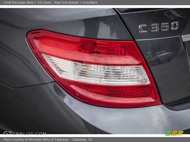 Steel Grey Metallic / Grey/Black 2008 Mercedes-Benz C 350 Sport