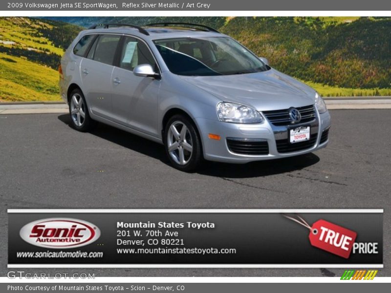 Reflex Silver Metallic / Art Grey 2009 Volkswagen Jetta SE SportWagen