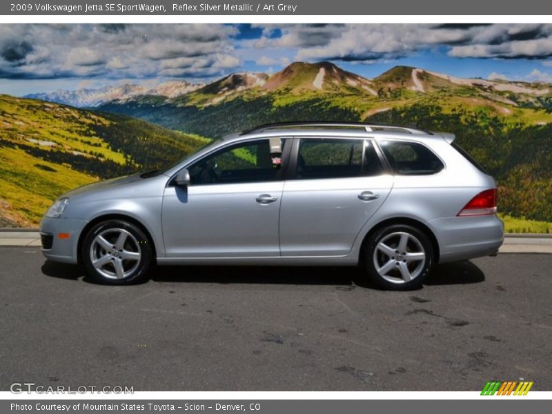 Reflex Silver Metallic / Art Grey 2009 Volkswagen Jetta SE SportWagen