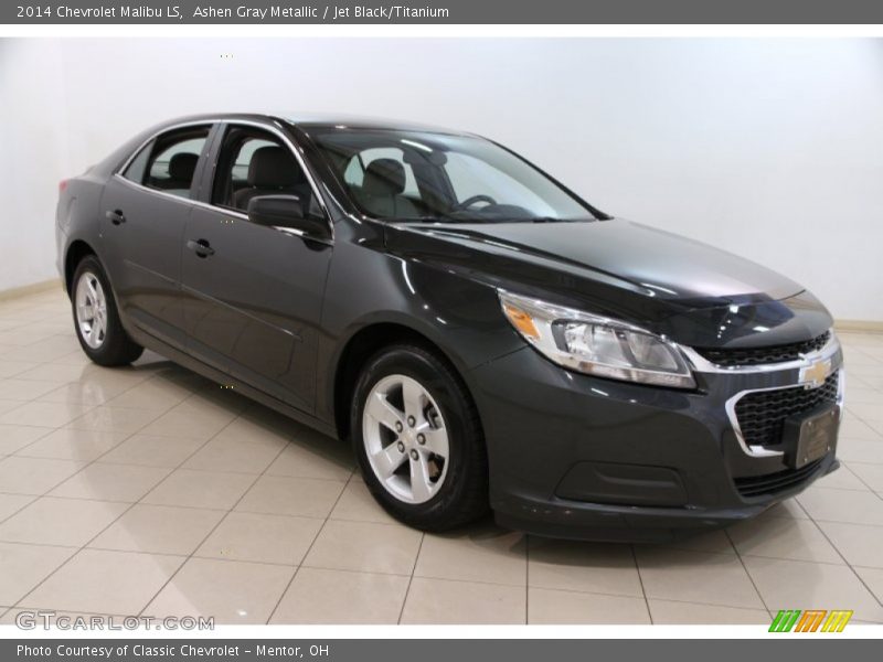 Ashen Gray Metallic / Jet Black/Titanium 2014 Chevrolet Malibu LS