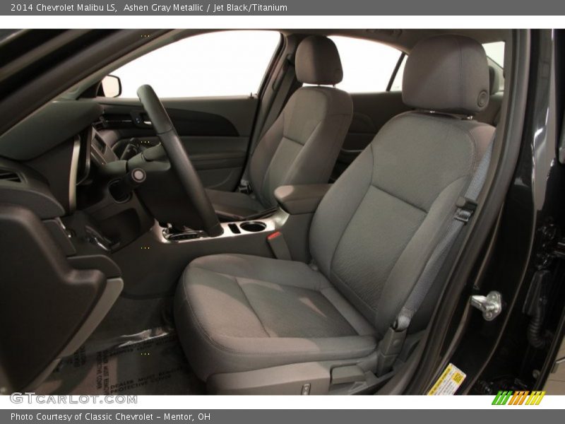 Ashen Gray Metallic / Jet Black/Titanium 2014 Chevrolet Malibu LS