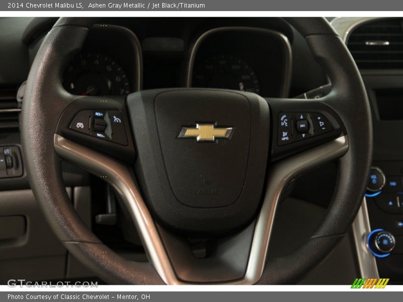 Ashen Gray Metallic / Jet Black/Titanium 2014 Chevrolet Malibu LS