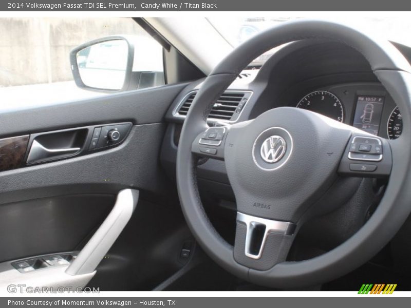 Candy White / Titan Black 2014 Volkswagen Passat TDI SEL Premium