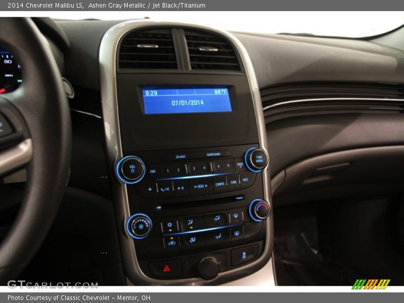 Ashen Gray Metallic / Jet Black/Titanium 2014 Chevrolet Malibu LS