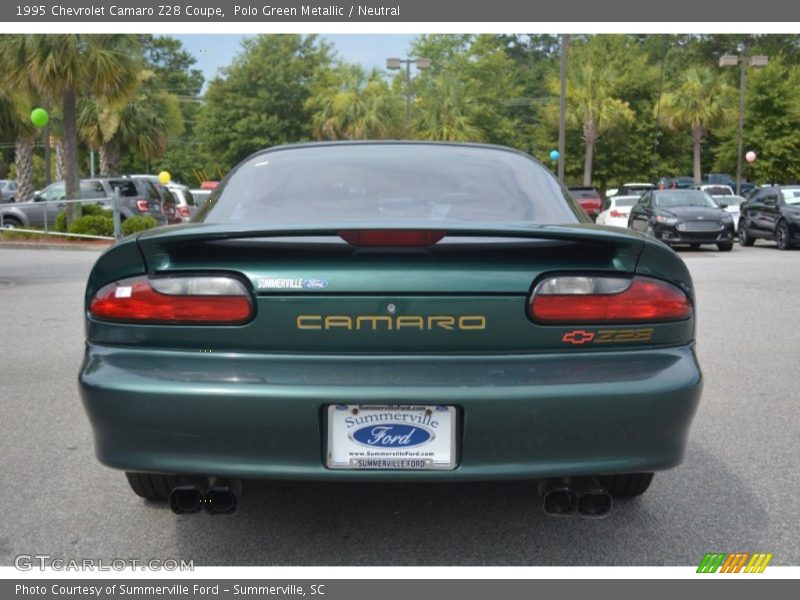 Polo Green Metallic / Neutral 1995 Chevrolet Camaro Z28 Coupe