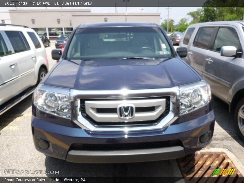 Bali Blue Pearl / Gray 2011 Honda Pilot LX 4WD