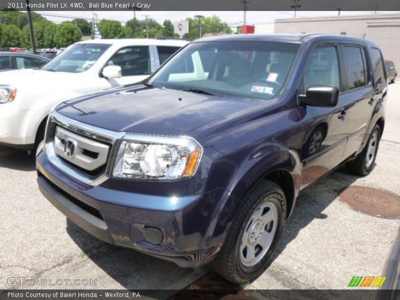 Bali Blue Pearl / Gray 2011 Honda Pilot LX 4WD