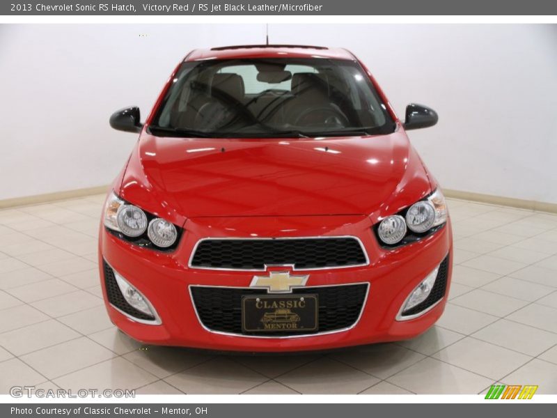 Victory Red / RS Jet Black Leather/Microfiber 2013 Chevrolet Sonic RS Hatch