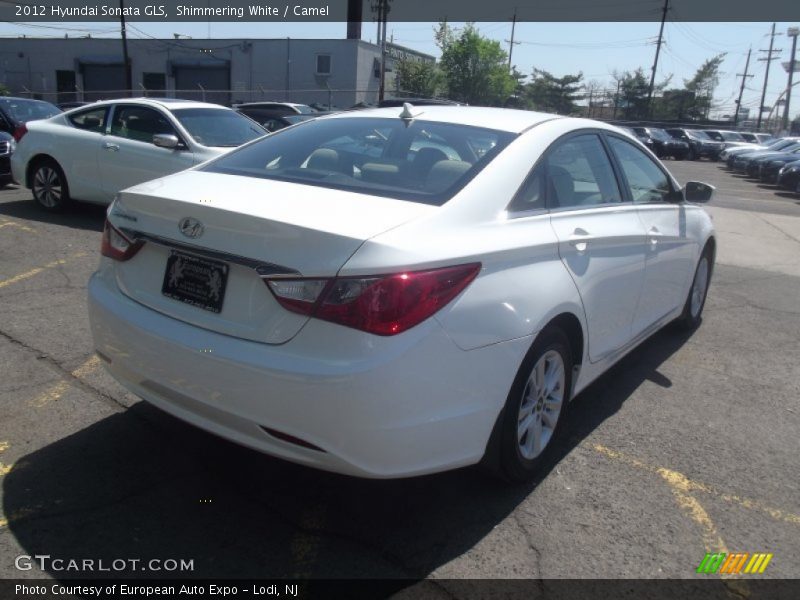 Shimmering White / Camel 2012 Hyundai Sonata GLS