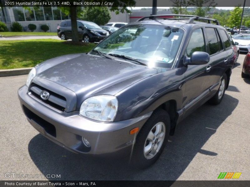 Black Obsidian / Gray 2005 Hyundai Santa Fe LX 3.5 4WD