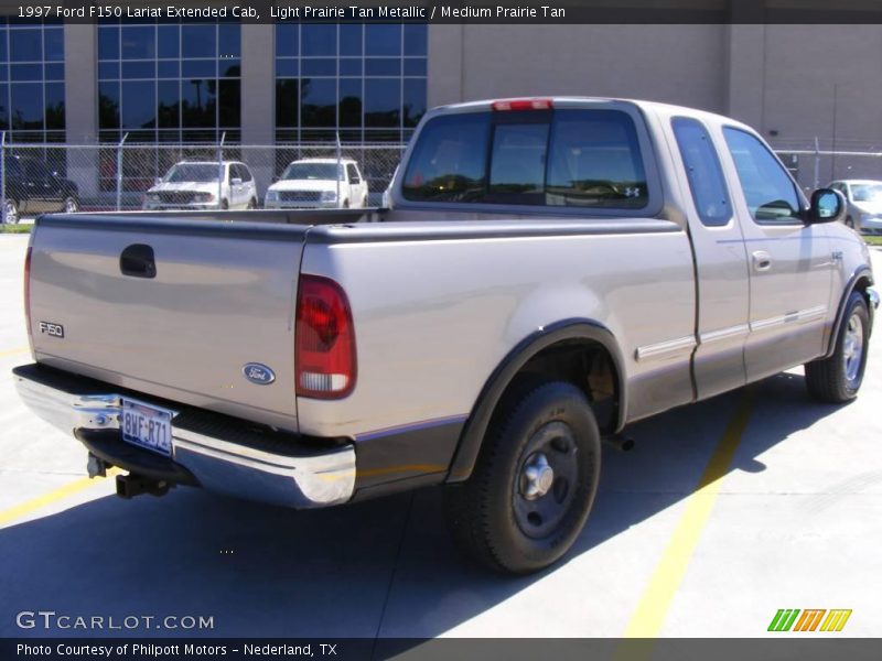 Light Prairie Tan Metallic / Medium Prairie Tan 1997 Ford F150 Lariat Extended Cab