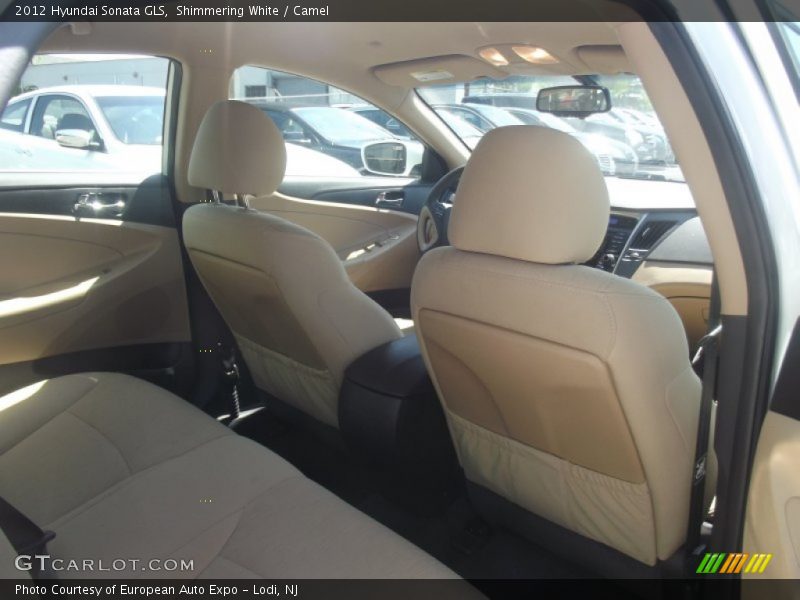 Shimmering White / Camel 2012 Hyundai Sonata GLS
