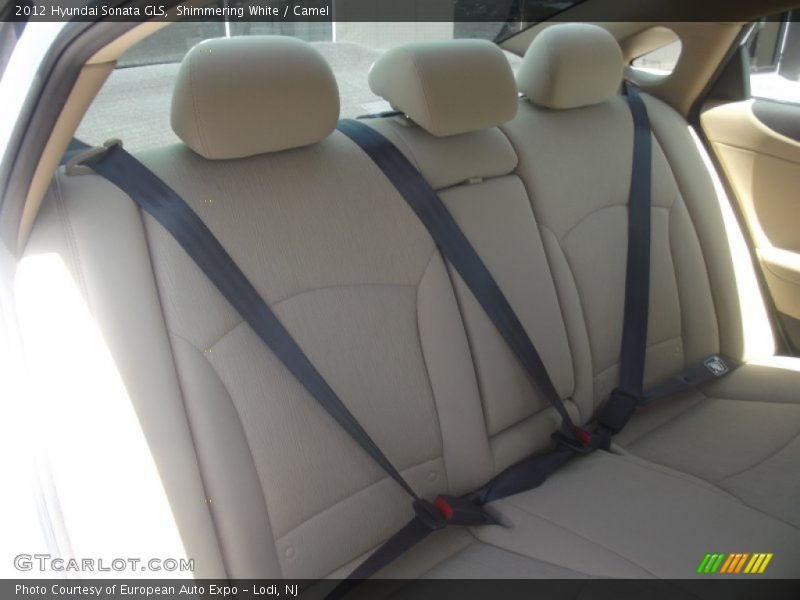 Shimmering White / Camel 2012 Hyundai Sonata GLS
