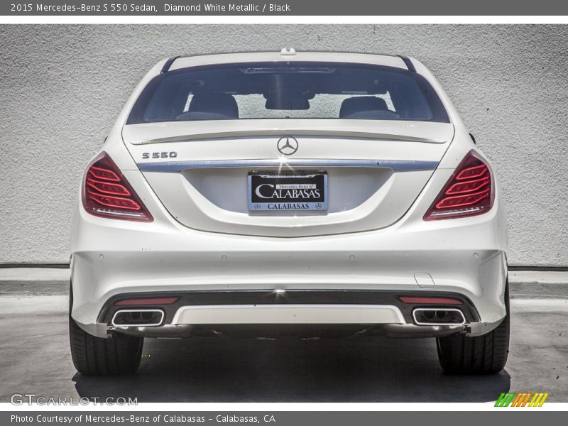 Diamond White Metallic / Black 2015 Mercedes-Benz S 550 Sedan
