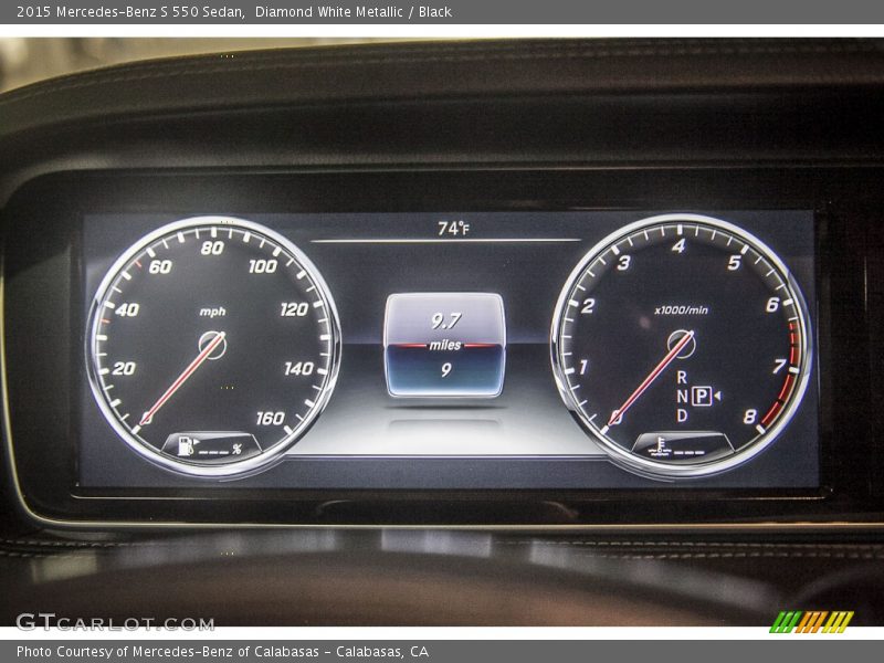 Diamond White Metallic / Black 2015 Mercedes-Benz S 550 Sedan