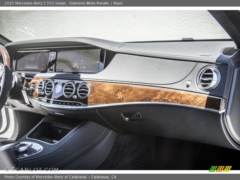 Diamond White Metallic / Black 2015 Mercedes-Benz S 550 Sedan
