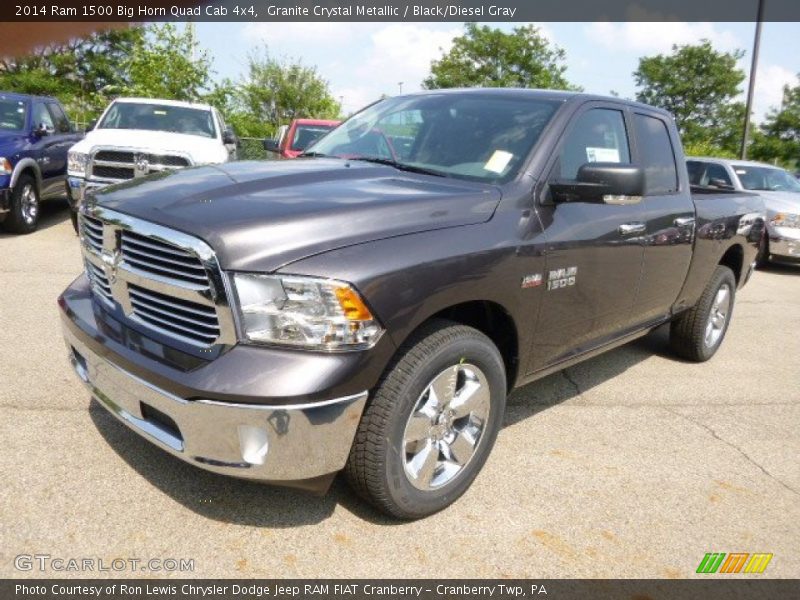 Granite Crystal Metallic / Black/Diesel Gray 2014 Ram 1500 Big Horn Quad Cab 4x4