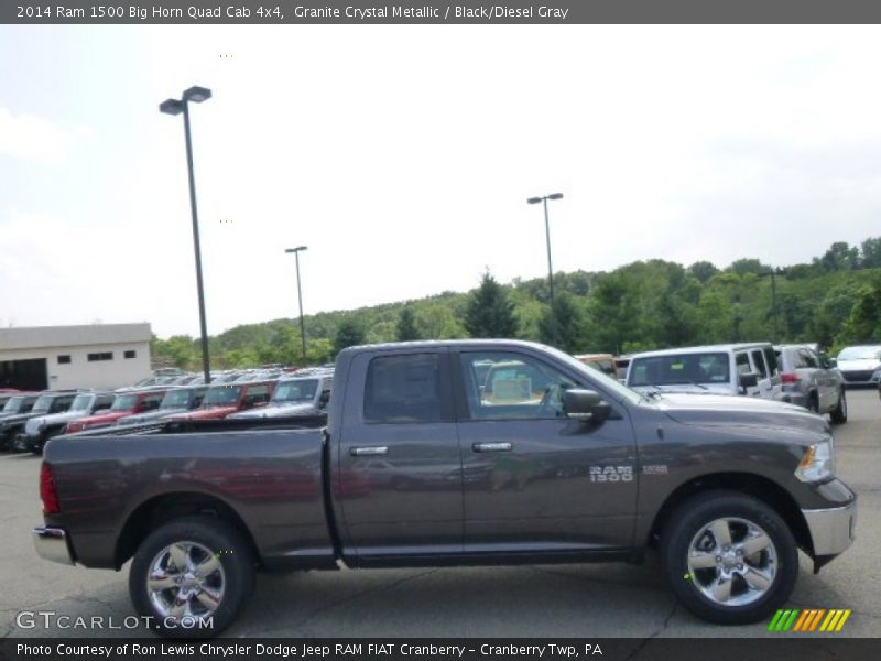 Granite Crystal Metallic / Black/Diesel Gray 2014 Ram 1500 Big Horn Quad Cab 4x4