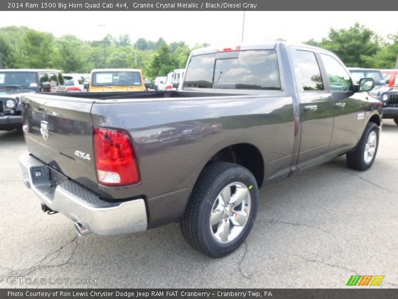 Granite Crystal Metallic / Black/Diesel Gray 2014 Ram 1500 Big Horn Quad Cab 4x4