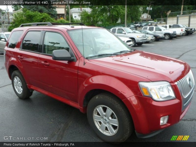 Sangria Red Metallic / Stone 2010 Mercury Mariner V6 4WD