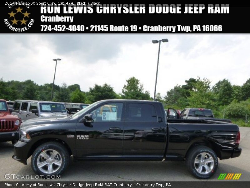 Black / Black 2014 Ram 1500 Sport Crew Cab 4x4