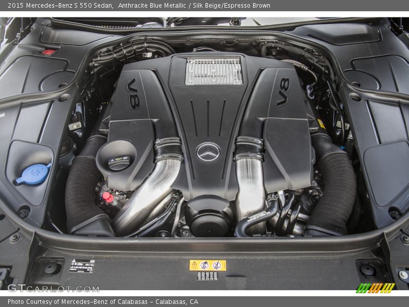  2015 S 550 Sedan Engine - 4.6 Liter biturbo DI DOHC 32-Valve VVT V8