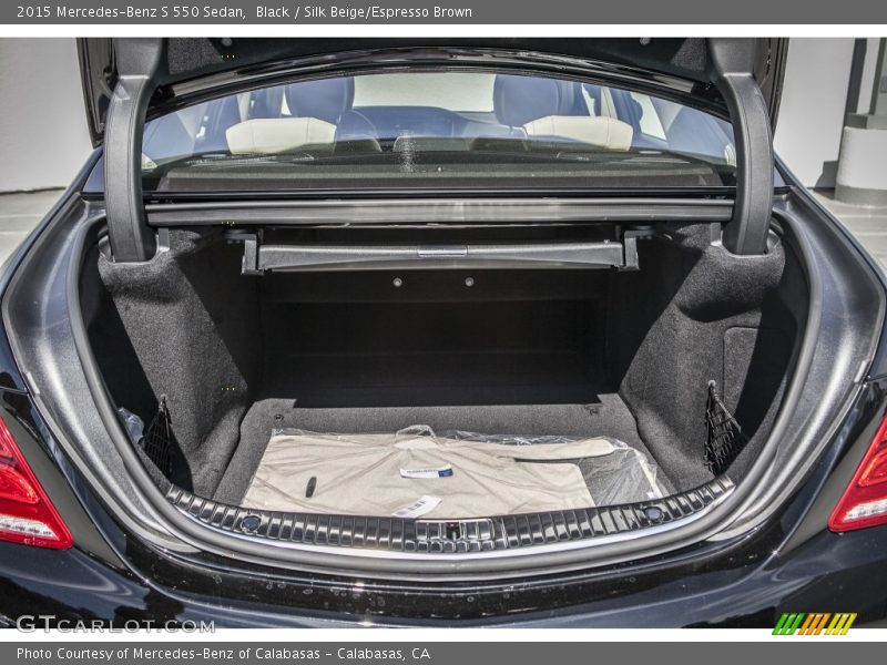 Black / Silk Beige/Espresso Brown 2015 Mercedes-Benz S 550 Sedan
