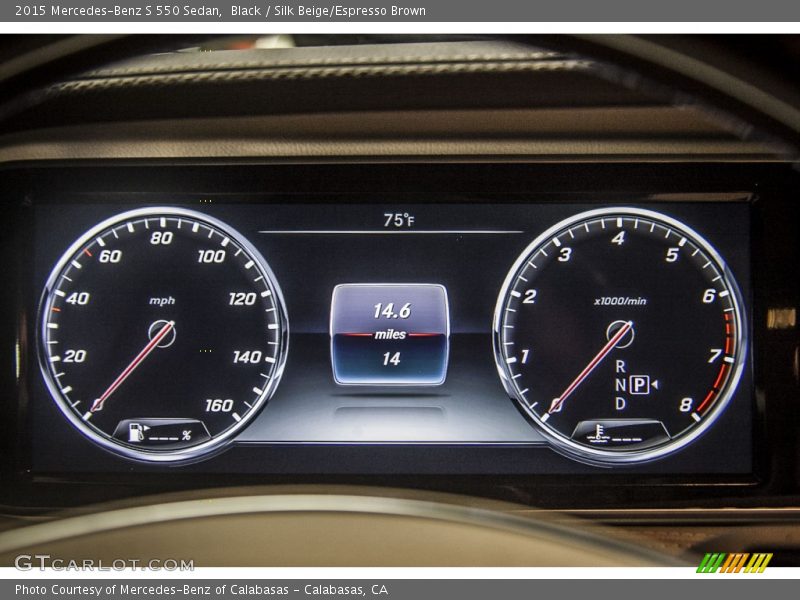 Black / Silk Beige/Espresso Brown 2015 Mercedes-Benz S 550 Sedan