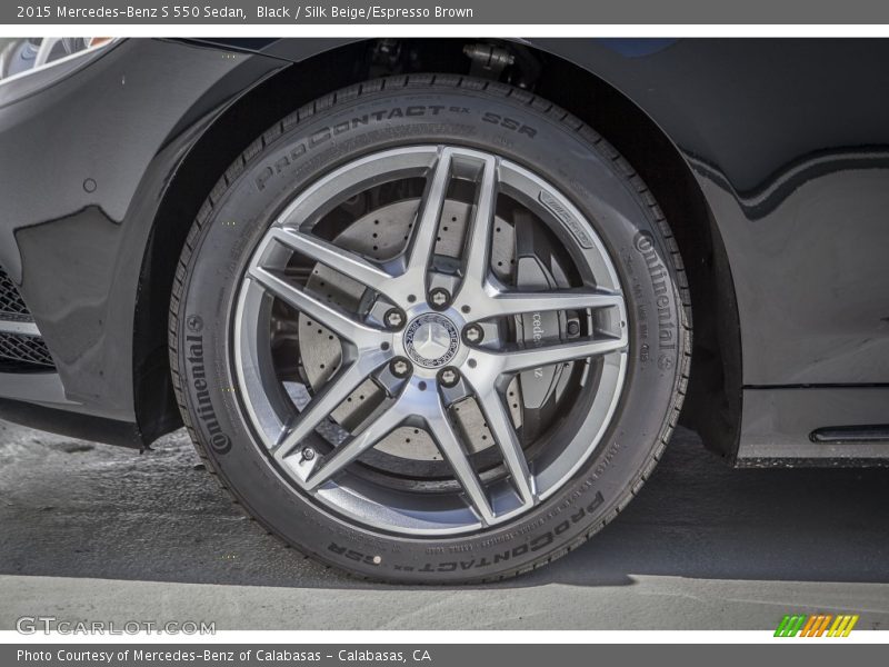 Black / Silk Beige/Espresso Brown 2015 Mercedes-Benz S 550 Sedan