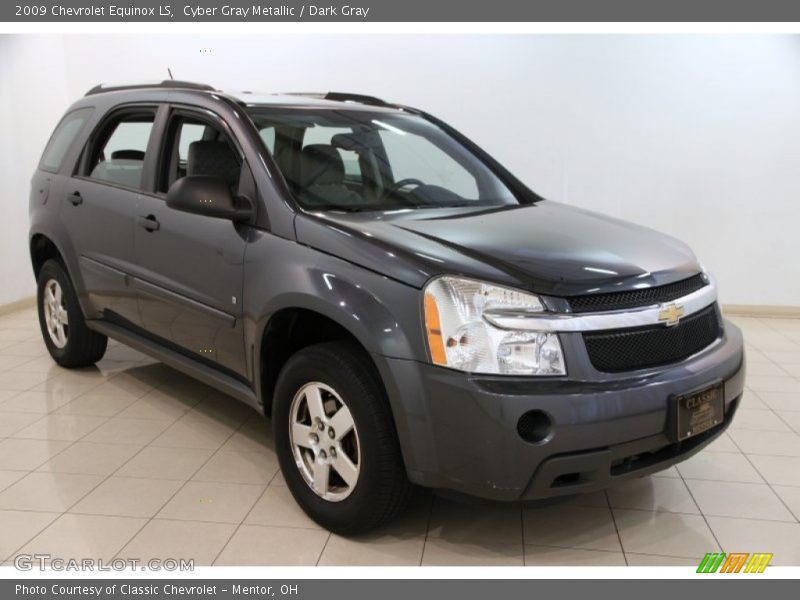 Cyber Gray Metallic / Dark Gray 2009 Chevrolet Equinox LS