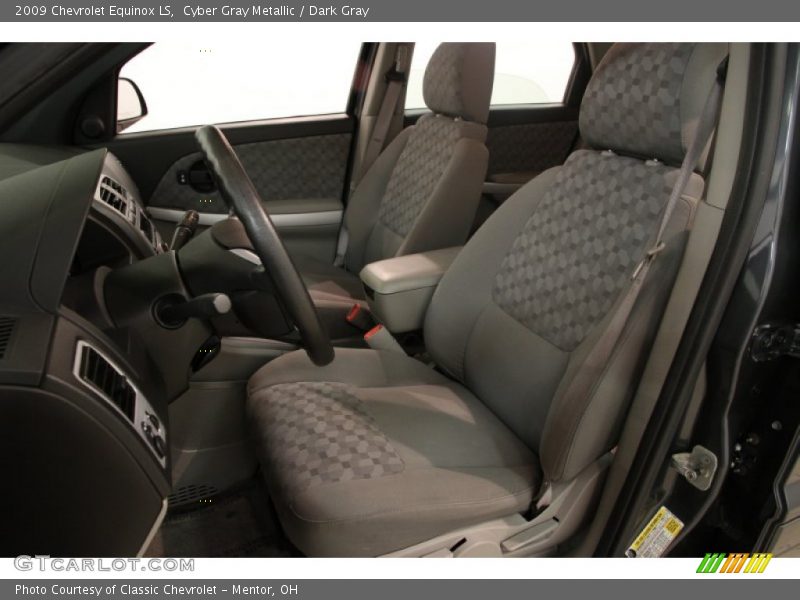 Cyber Gray Metallic / Dark Gray 2009 Chevrolet Equinox LS