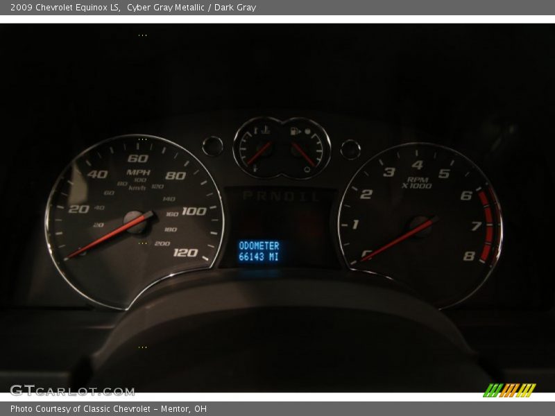 Cyber Gray Metallic / Dark Gray 2009 Chevrolet Equinox LS
