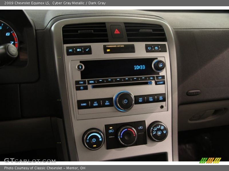 Cyber Gray Metallic / Dark Gray 2009 Chevrolet Equinox LS